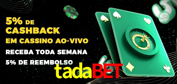 Promoções do cassino ao Vivo tadabet